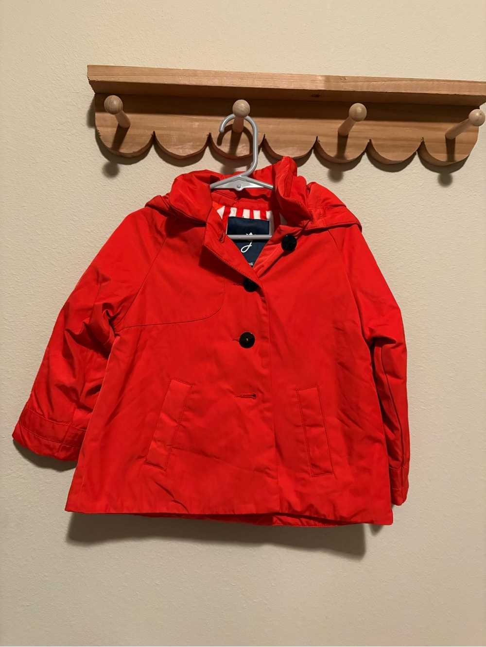 Jacadi Red Hooded Kids Raincoat